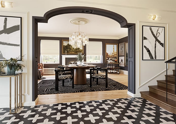 Saltaire, Buttercream - Motorised Roman Blind - Image 6